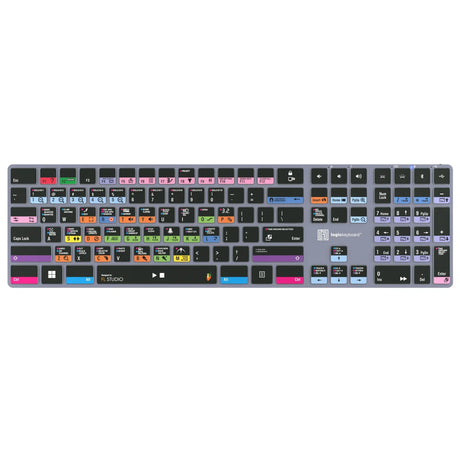 Logickeyboard TITAN Wireless Backlit Keyboard for FL Studio US Windows