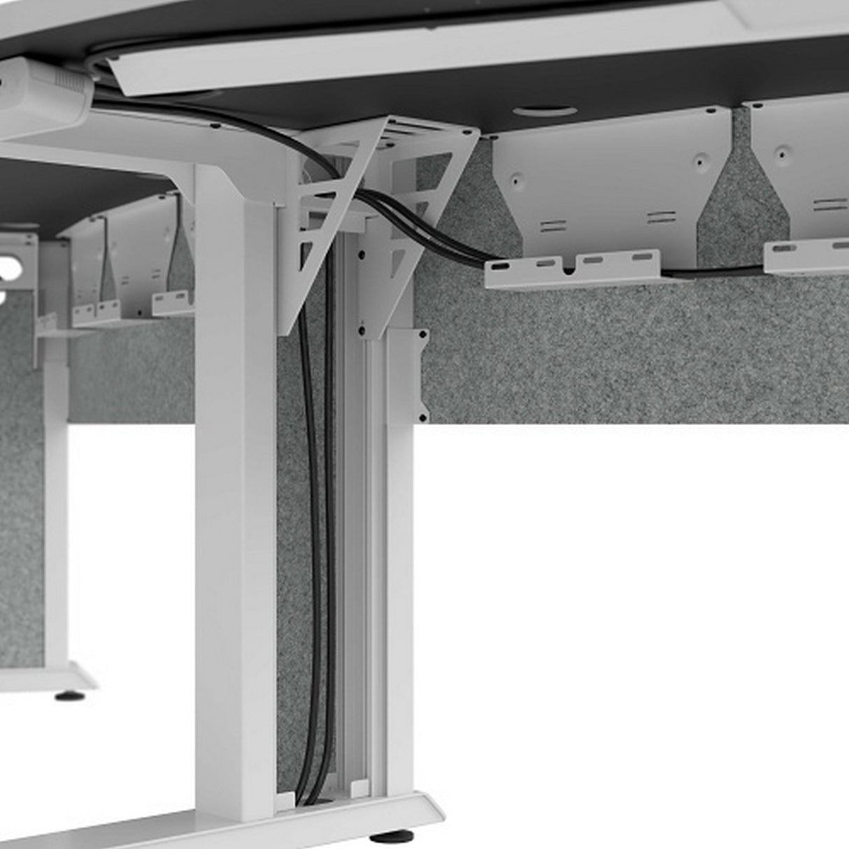 Middle Atlantic FM-TAR-1846430-D8W Forum Arc-Shaped Video Conferencing Table