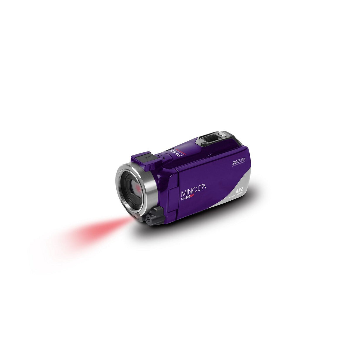 Minolta MN220NV 1080p HD 24 MP Night Vision Digital Camcorder with WiFi Purple