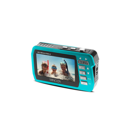 Minolta MN40WP 48 MP 2.7K Ultra HD Waterpoof Digital Camera Blue