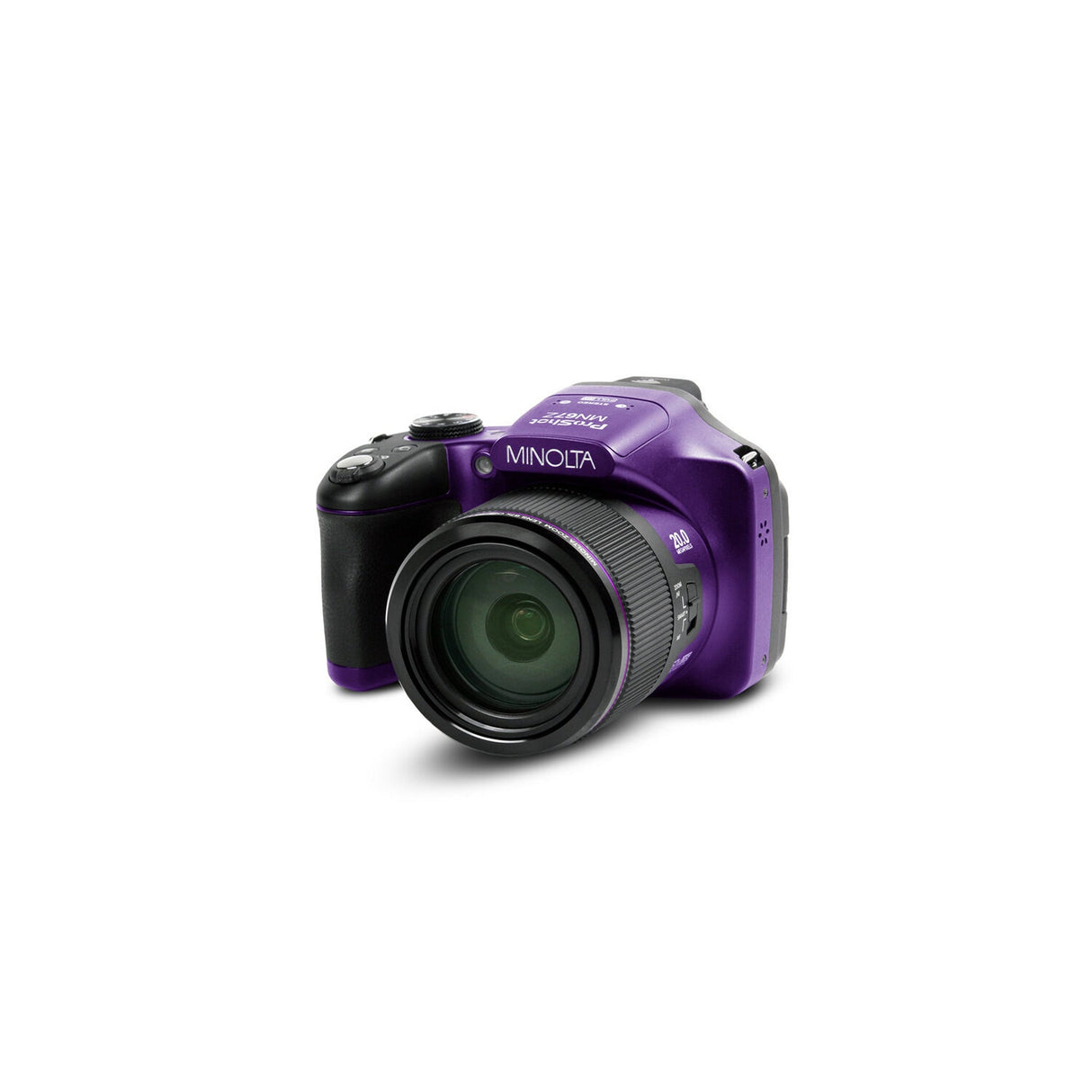 Minolta MN67Z 20 MP 1080p HD Bridge Digital Camera with 67x Optical Zoom Purple