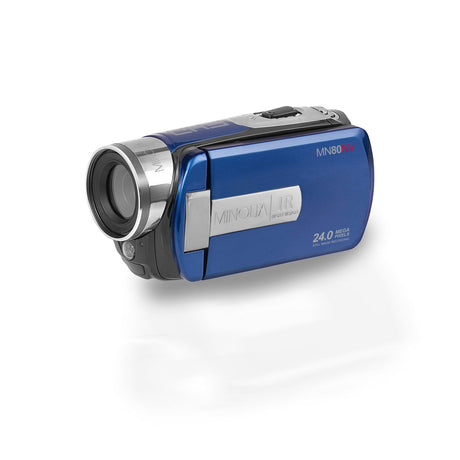 Minolta MN80NV 1080p HD 24 MP Night Vision Digital Camcorder Blue