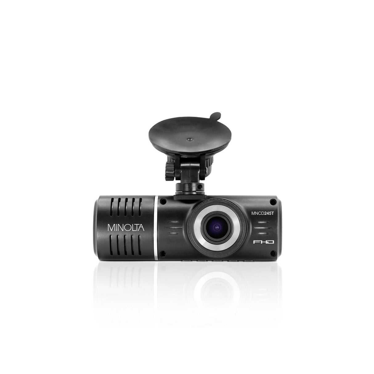 Minolta MNCD245T 3-Channel 1080p Car Camcorder with 2.45-Inch LCD and Rear Camera Black