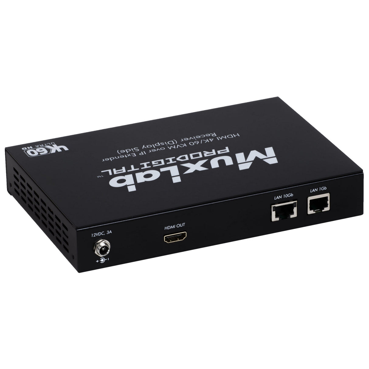 MuxLab 500760 HDMI 4K/60 KVM Over IP Extender Transmitter and Receiver Kit