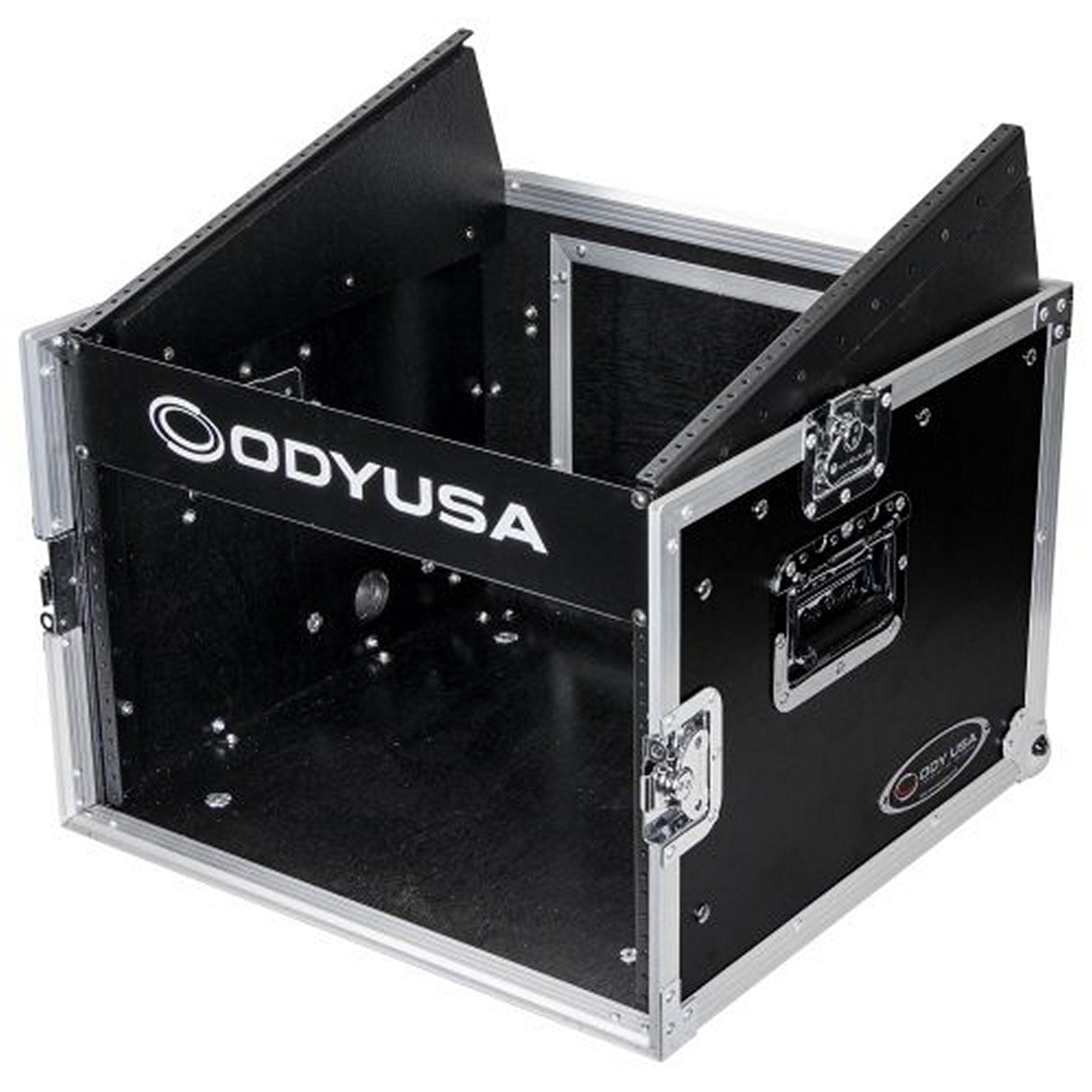 Odyssey 10U Top Slanted 6U Vertical Pro Combo Rack Black
