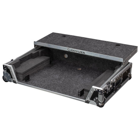 Odyssey FRDDJREV5GPW1U 1U Case with Wheels and Laptop Platform for Pioneer DJ DDJ-REV5