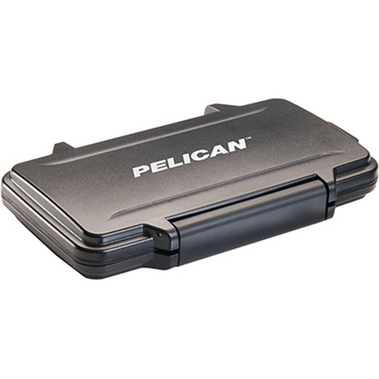 Pelican 0915 Micro SD memory card case in black with waterproof polycarbonate shell