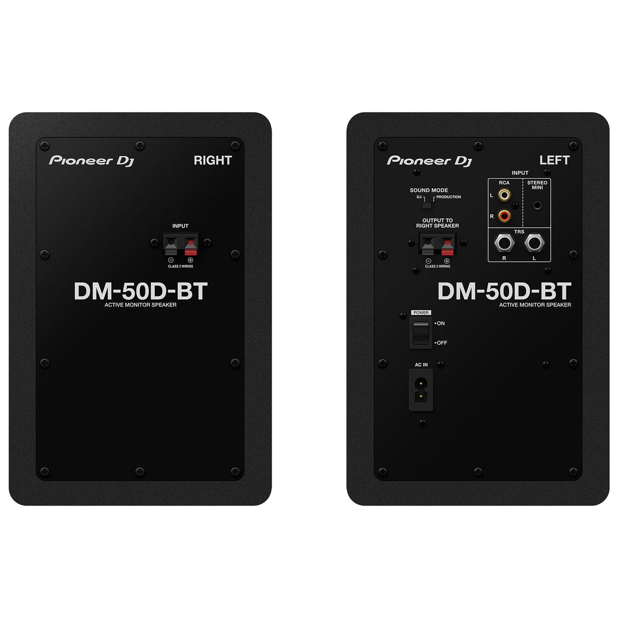 Pioneer DJ DM-50D-BT 5-Inch Bluetooth Desktop Monitor Black