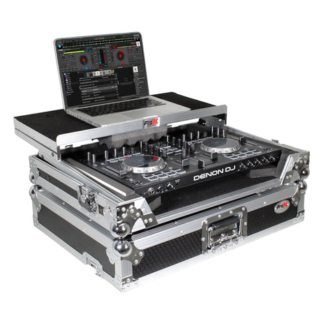 ProX XS-UXLT MK2 Case for Medium Size DJ Controllers with Sliding Laptop Shelf