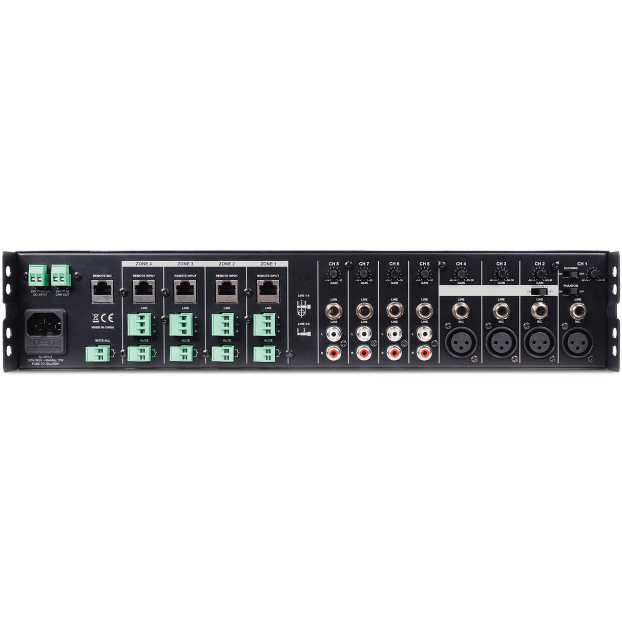 Pure Resonance Audio MX84 8-Channel Rack Mount Microphone Line Mixer