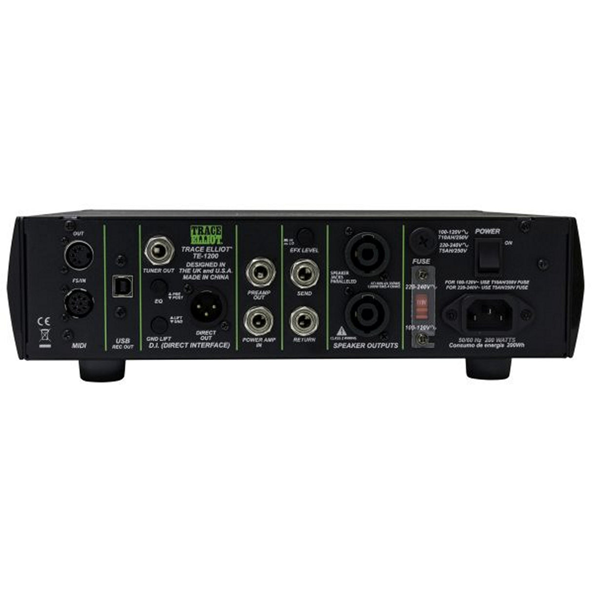 Peavey Trace Elliot TE-1200 Bass Amplifier Head