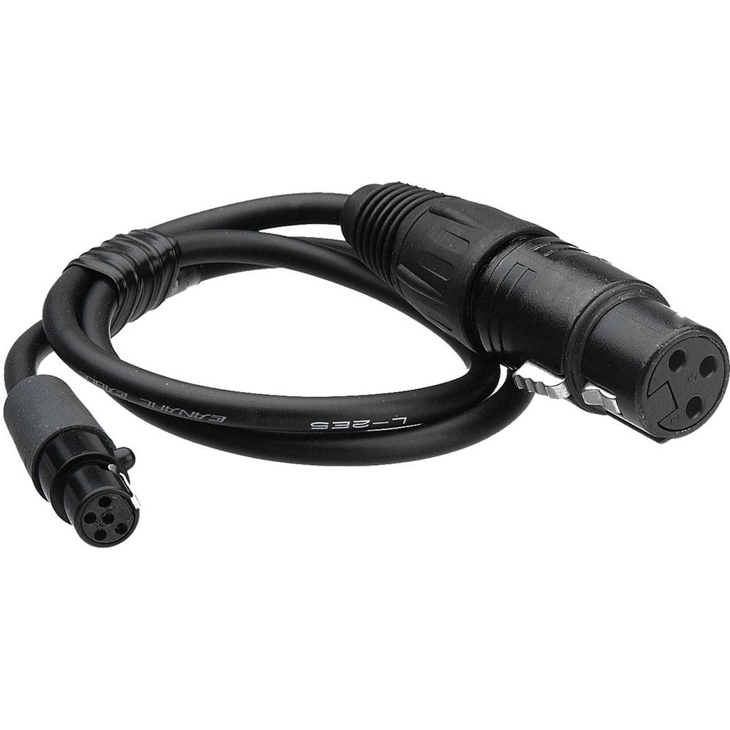 Remote Audio CALECXL3/5M48 XLR3F to TA5F Mic Level Cable for Lectrosonics 4 ft