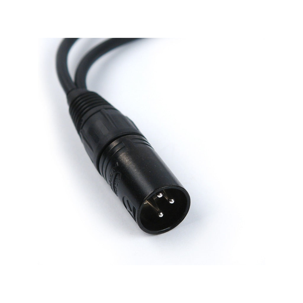 Remote Audio CAX3YMFF Dual XLR3F to XLR3M Balanced Summing Y-Cable 8 in