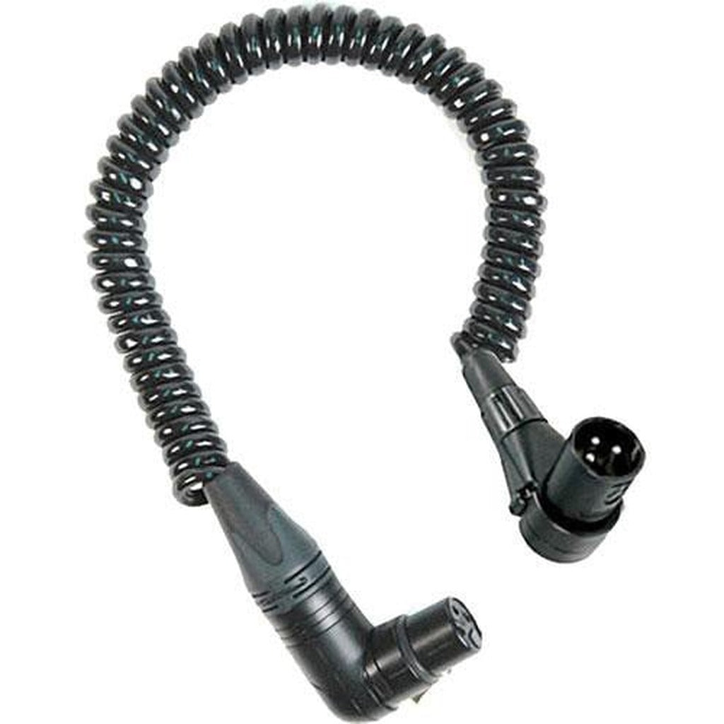 Remote Audio CAXJCOIL2RTMF Coiled XLR Jumper XLR3F RA to XLR3M RA 8 in
