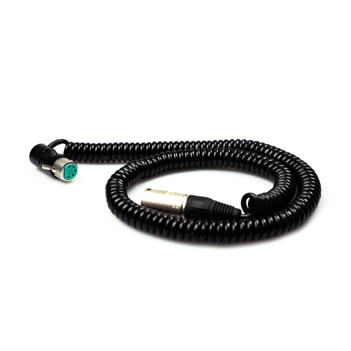 Remote Audio CAXJCOILSTLPF Low-Profile XLR5F to XLR5M Stereo Coiled Jumper