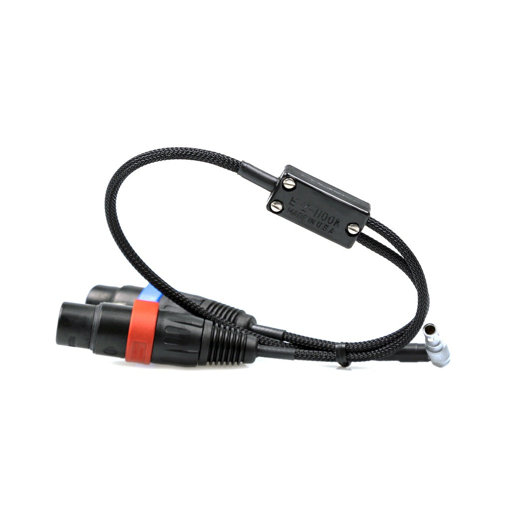 Remote Audio CAXSTEMLR5 Dual XLR3F to RA Mini 5-Pin LEMO Cable for Alexa Mini