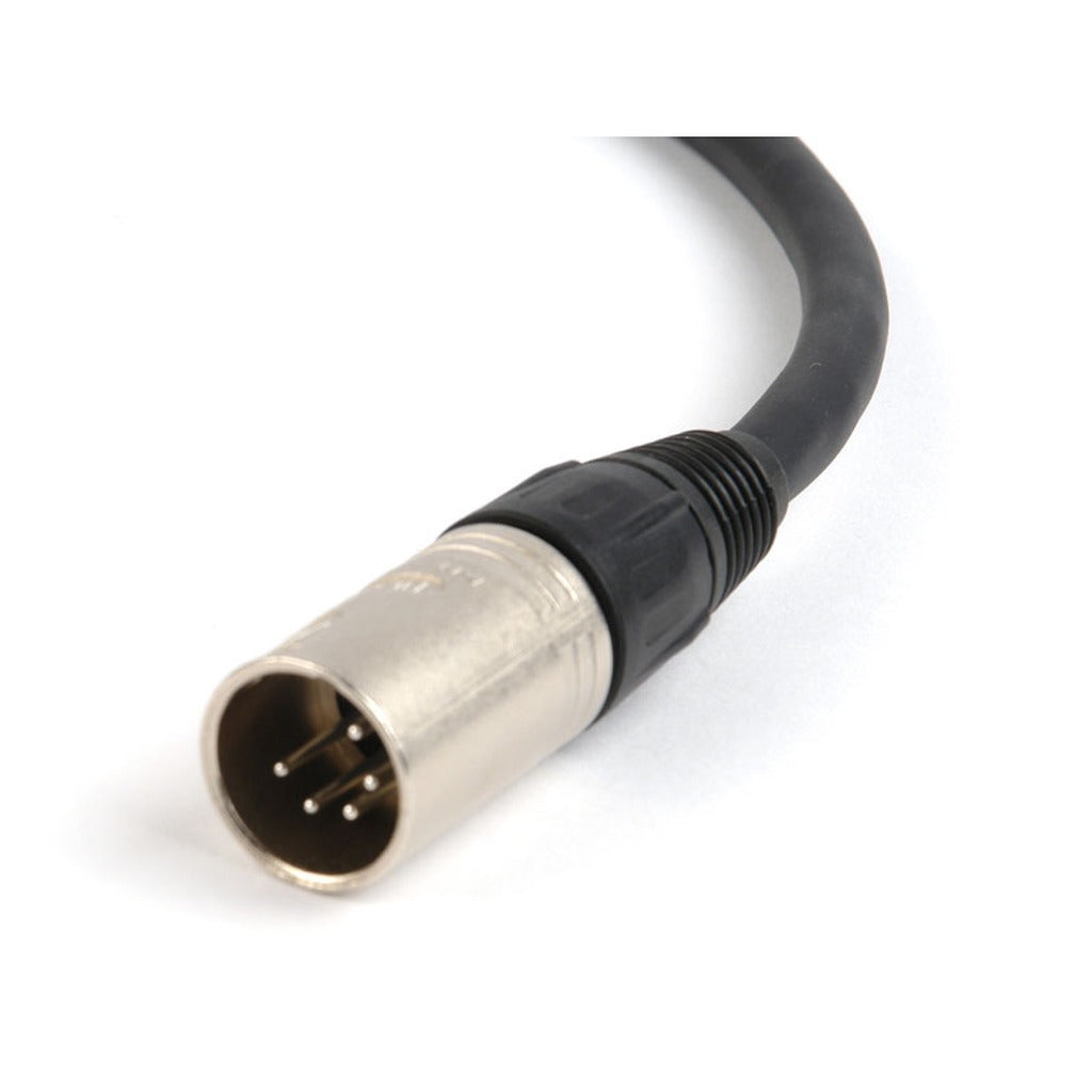 Remote Audio CAXSTEX5M Dual XLR3F to XLR5M Balanced Stereo Input Cable 18 in