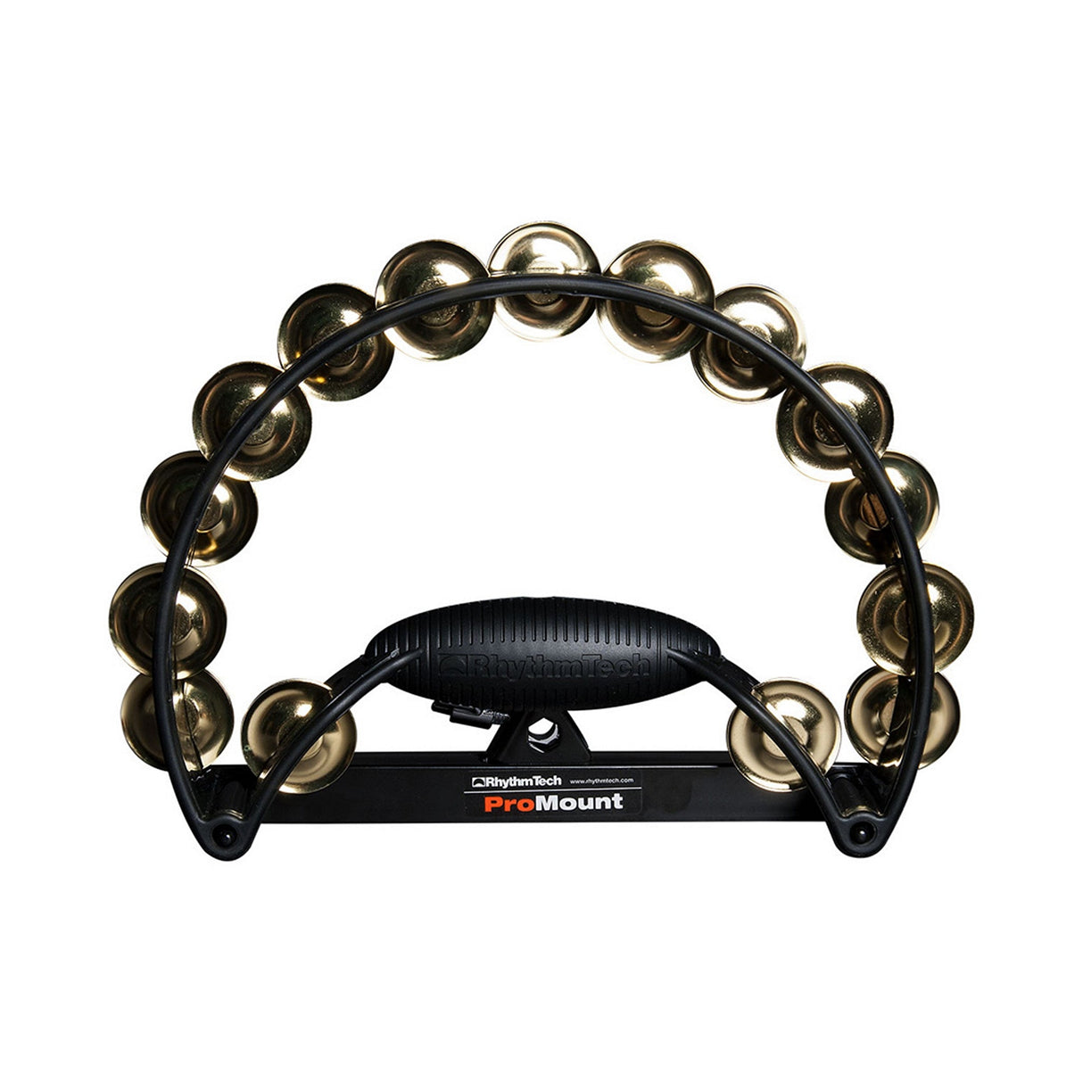 Rhythm Tech RTPRO11-U Pro Tambourine with Brass Jingles Black