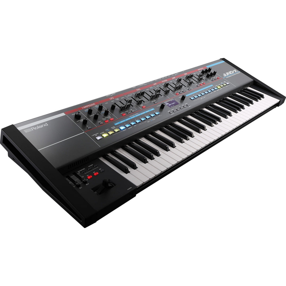Roland JUNO-X synthesizer with channel aftertouch controls