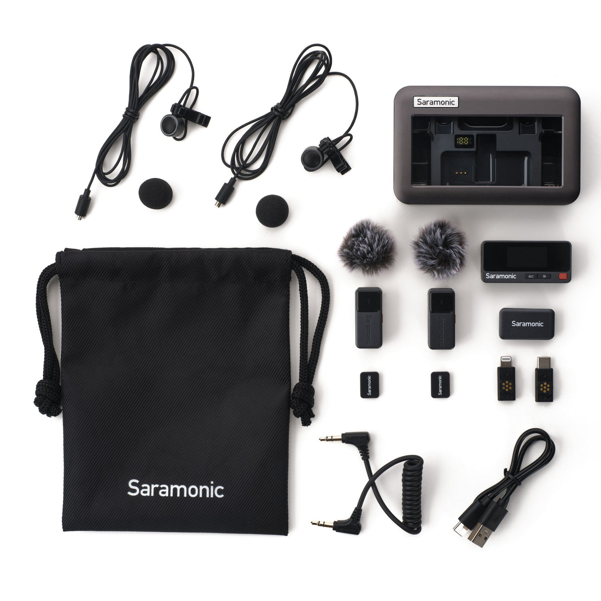 Saramonic Air 2-Person Mini Wireless Lavalier Microphone System, 2.4 GHz