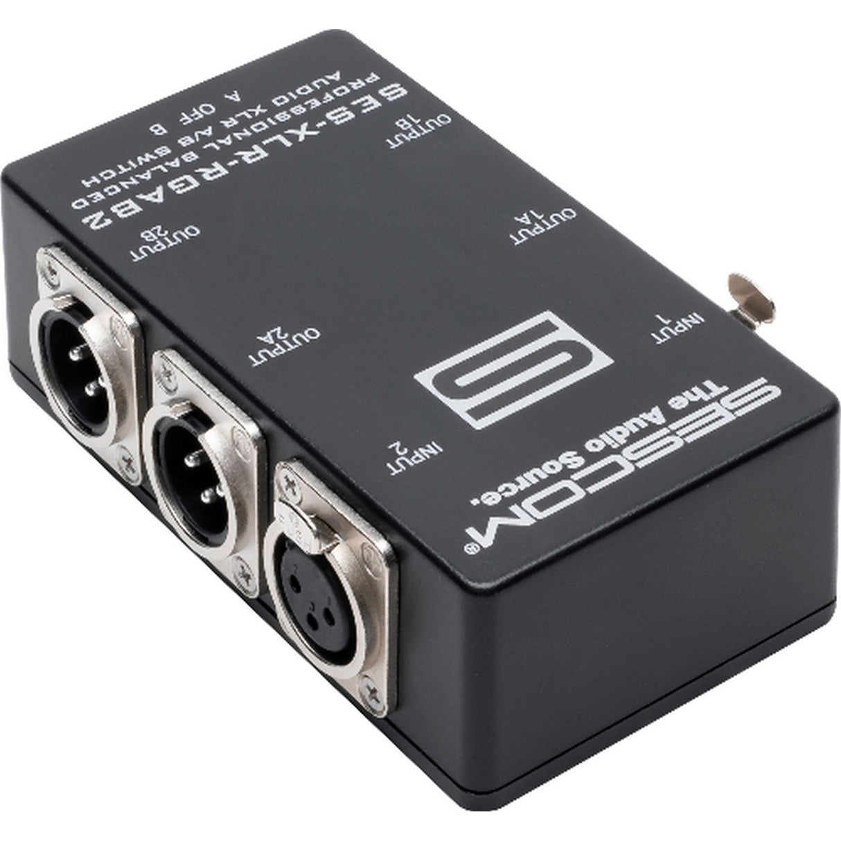 Sescom SES-XLR-RGAB2 2-Channel Passive Balanced XLR A/B Stereo Switch