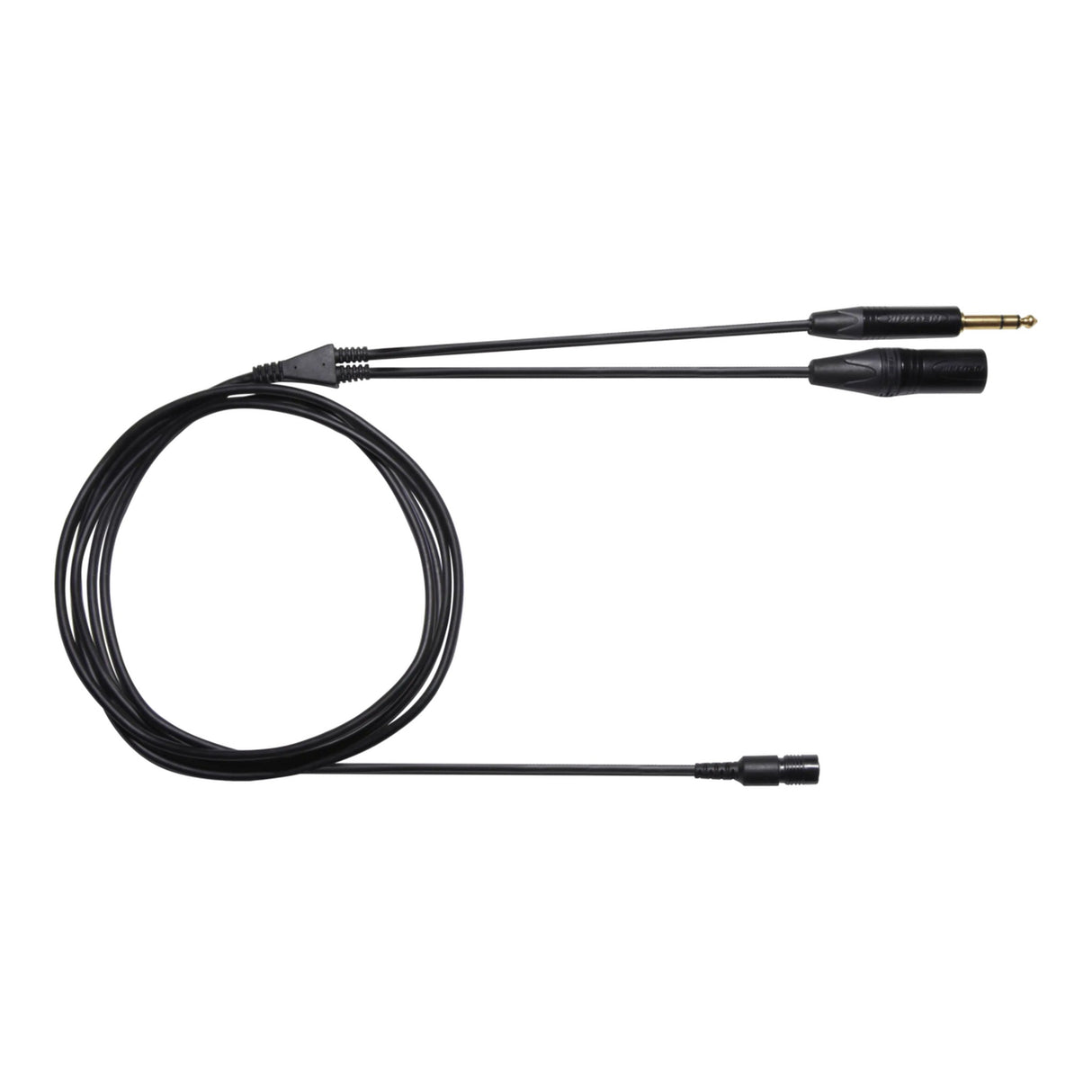 Shure BCASCA-NXLR3QI | 6 Foot Detachable Neutrik Straight 3 Pin XLR Male and Quarter Inch Stereo Plug Cable