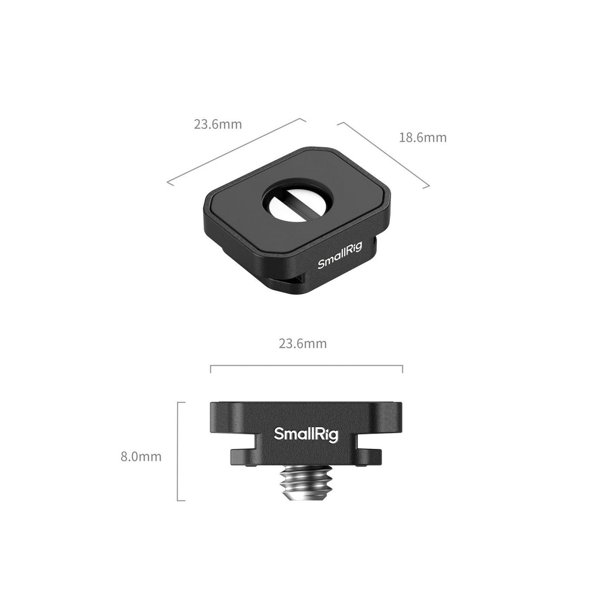 SmallRig 5472 Mount Plate with Cold Shoe Mount for Camera Accessories