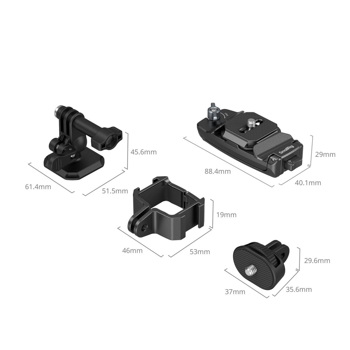 SmallRig 5655 Universal Backpack Clip Kit Camera Mount