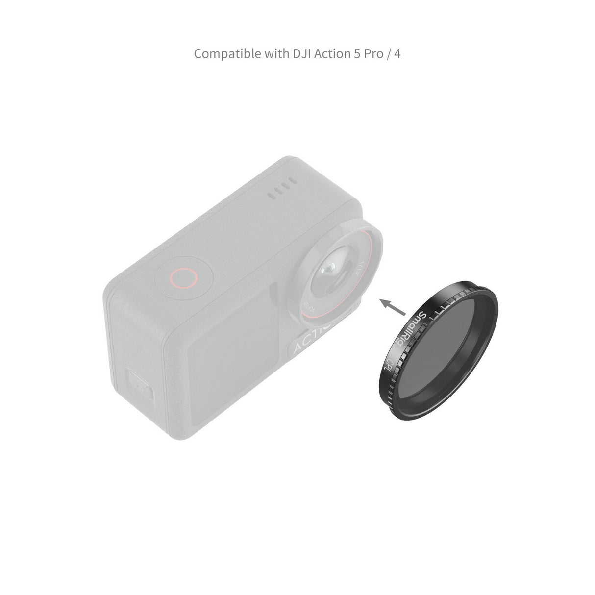 SmallRig Attachable CPL Filter for DJI Osmo Action 5 Pro / 4 5835