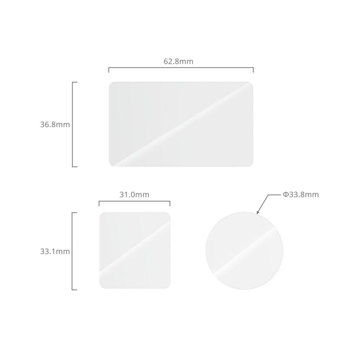 SmallRig 5892 Tempered Glass Screen Protector Kit for DJI Osmo Action 6