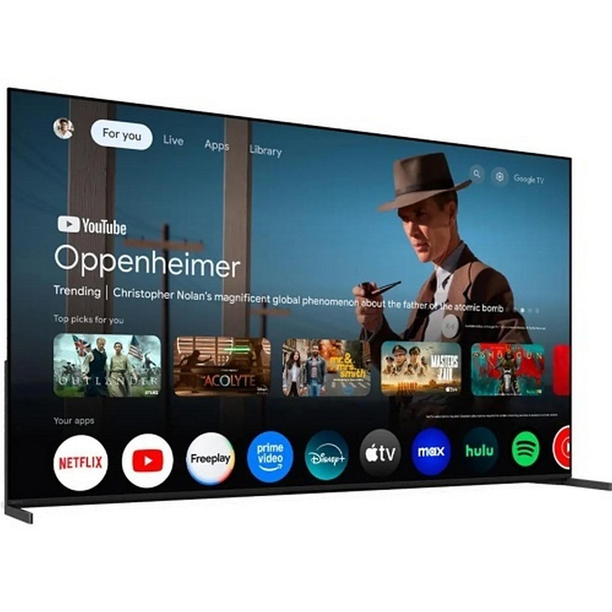 Sony K-65XR80M2 BRAVIA 8 II 65-Inch QD-OLED 4K HDR Google TV