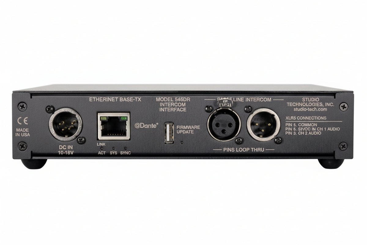 Studio Technologies Model 545DR Dante Intercom Interface