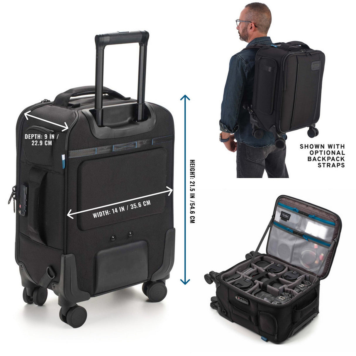 Tenba Roadie v2 Spinner 21 International Rolling Camera Case