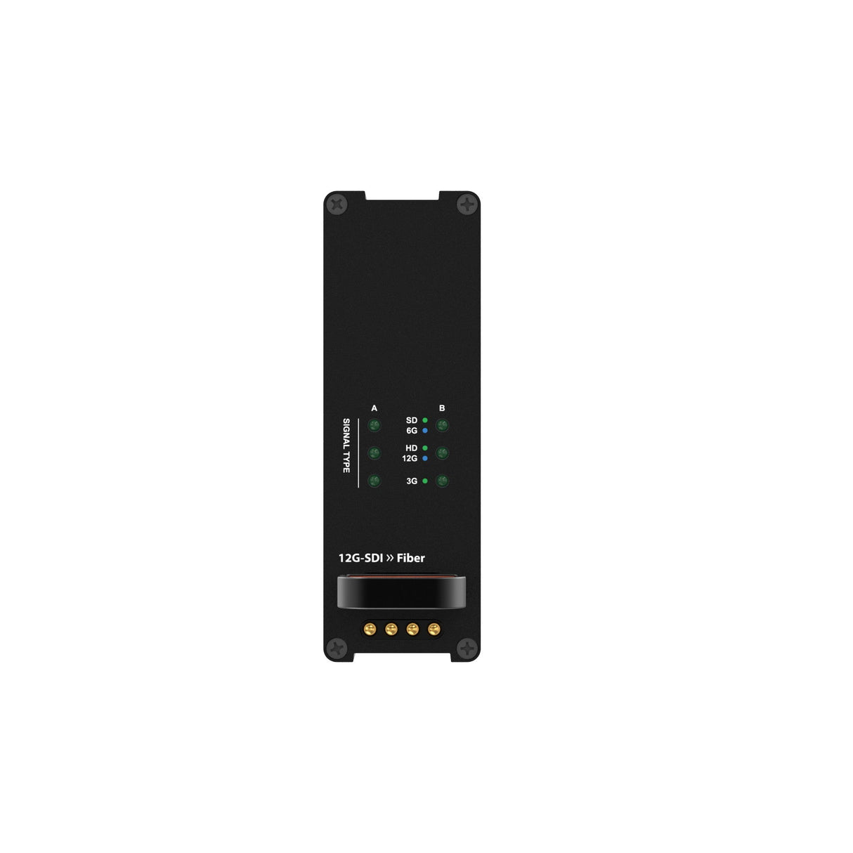 Theatrixx Reversible Module Dual Channel 12G-SDI to Fiber Converter Single-Mode or Multimode OpticalCON Duo or Optical
