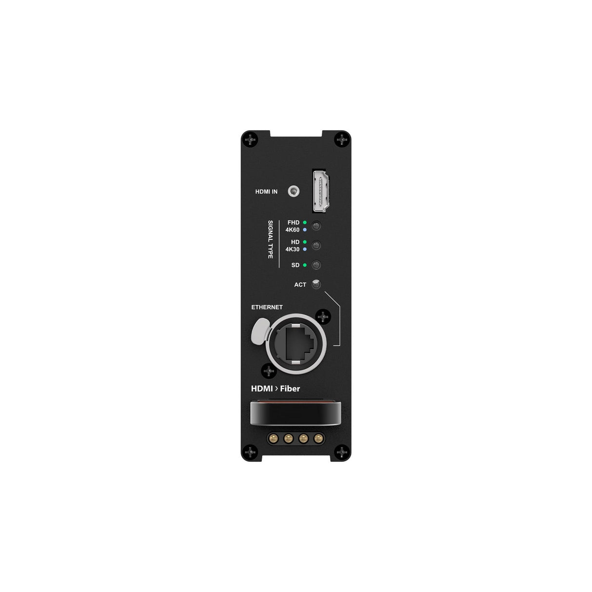 Theatrixx HDMI to Fiber Reversible Module Converter Single-Mode or Multimode OpticalCON Duo or Optical QUAD