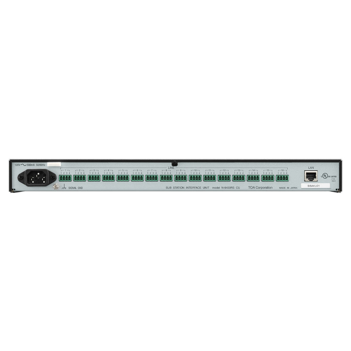 TOA Electronics N‑8400RS IP Network Sub-Station Controller