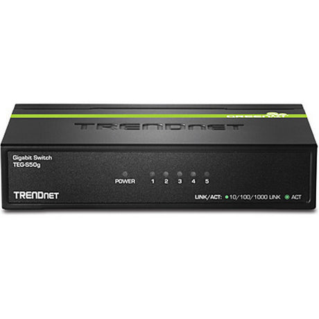 TRENDnet TEG-S50G 5-Port Gigabit GREENnet Switch, 10Gbps