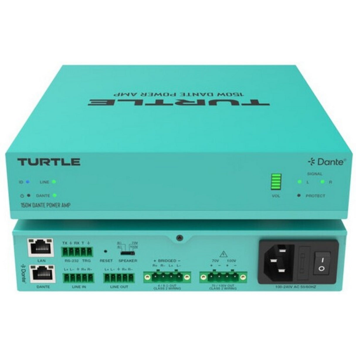 Turtle AV 150W Dante Power Amplifier