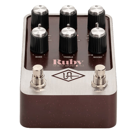 Universal Audio Ruby '63 Top Boost Amplifier Emulation Pedal with Bluetooth