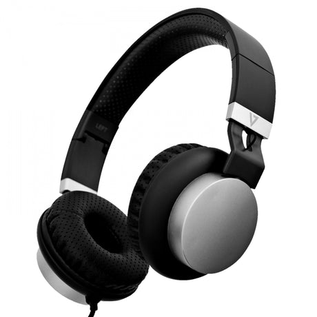 V7 HA601 Premium 3.5mm On-Ear Stereo Headphones with Microphone