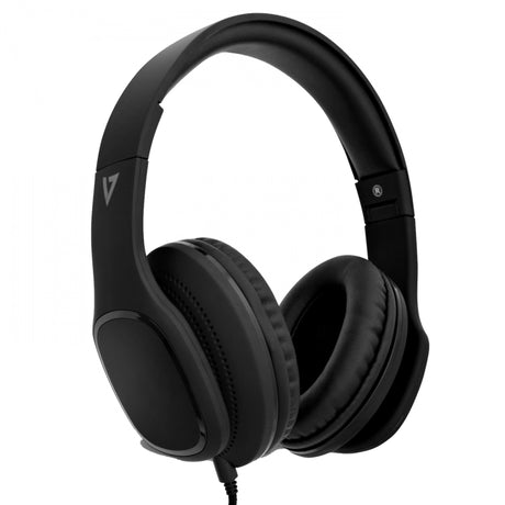 V7 HA701 Premium 3.5mm Over-Ear Stereo Headphones with Microphone