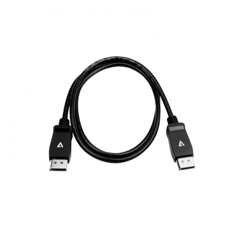 V7 V7DPPRO-1M-BLK 32.4 Gbps 8K UHD DisplayPort 1.4 Cable 3.3-Foot Black