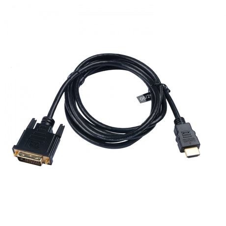 V7 V7E2HDMIDVID-02M HDMI 1.4 Male to DVI-D Male Single-Link 1080P FHD Cable 6.6-Foot Black