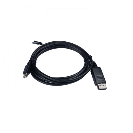 V7 V7MDP2DP-6FT-BLK-1E Mini DisplayPort 1.2 to DisplayPort 1.2 Male 21.6 Gbps 4K UHD Cable 6.6-Foot Black
