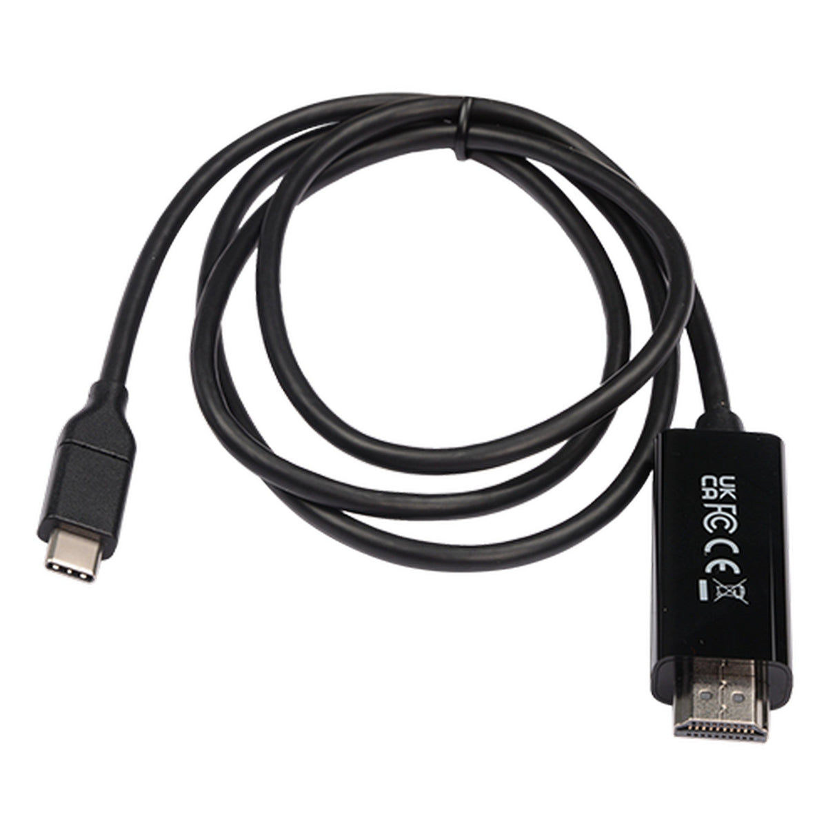 V7 V7UCHDMI-1M USB-C Male to HDMI 2.0 Male 21.6 Gbps 4K UHD Cable 3.3-Foot