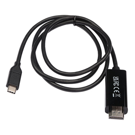 V7 V7UCHDMI-1M USB-C Male to HDMI 2.0 Male 21.6 Gbps 4K UHD Cable 3.3-Foot