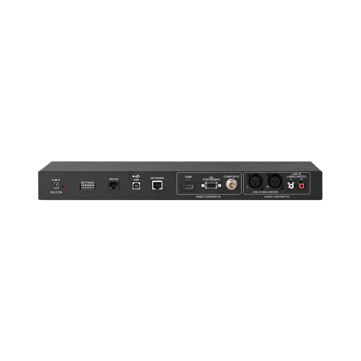 Vaddio 999-8210-000 AV-to-USB/IP Streaming Interface , Black