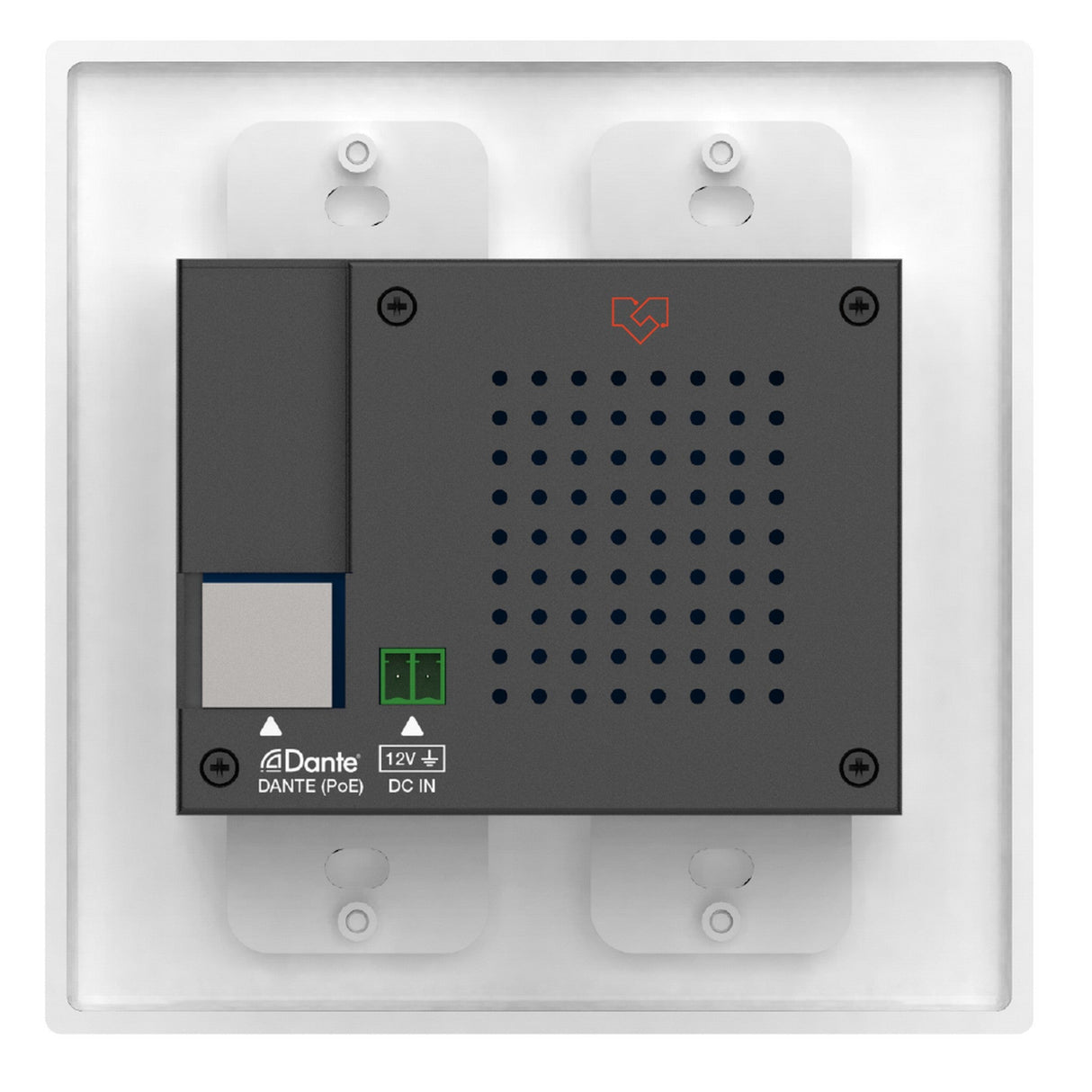VigilLink Dante Bluetooth Wall Plate with 3.5mm Audio In/Out