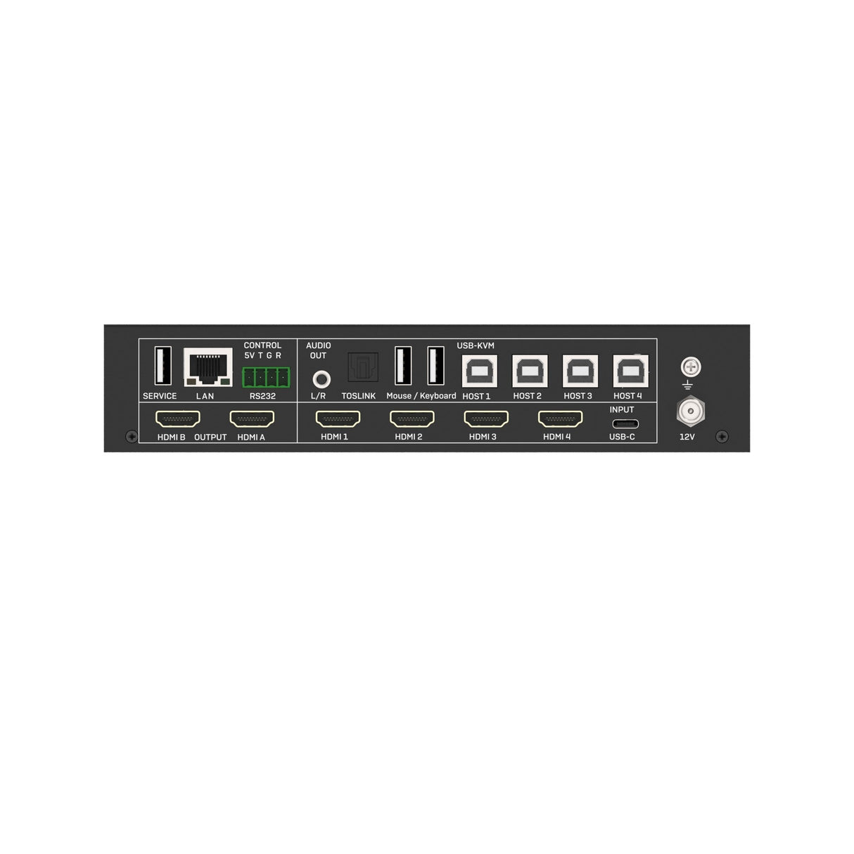 VigilLink 5x2 HDMI 2.0 Presentation Switcher with KVM/Dual HDMI Output