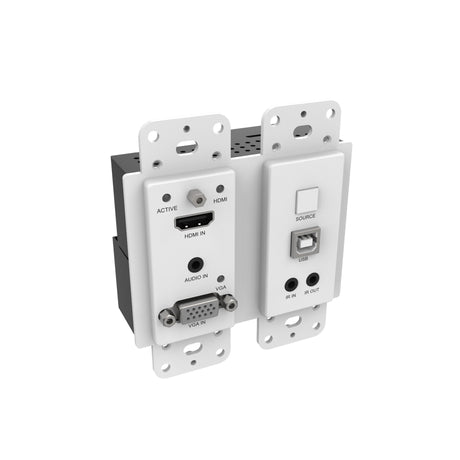 VigilLink 2x1 Wall Plate Transmitter with Auto-Switching and HDMI/VGA